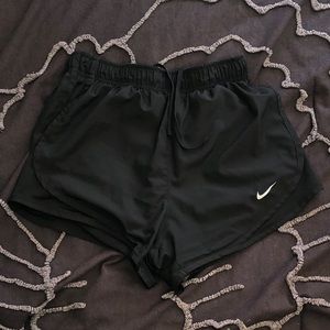 black nike shorts
